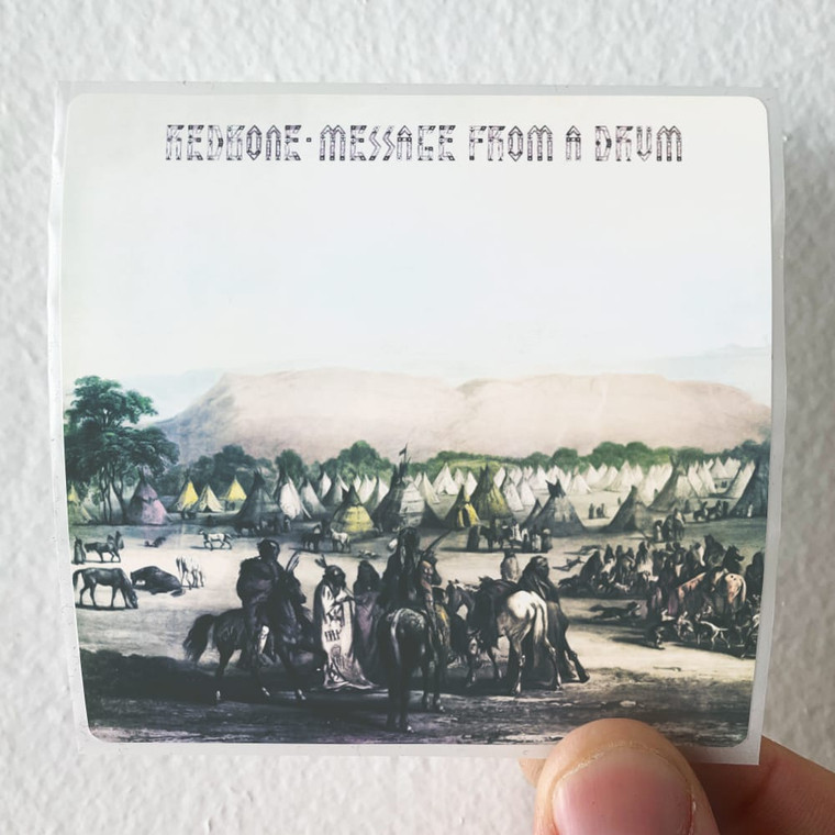 Redbone Message From A Drum Album Cover Sticker