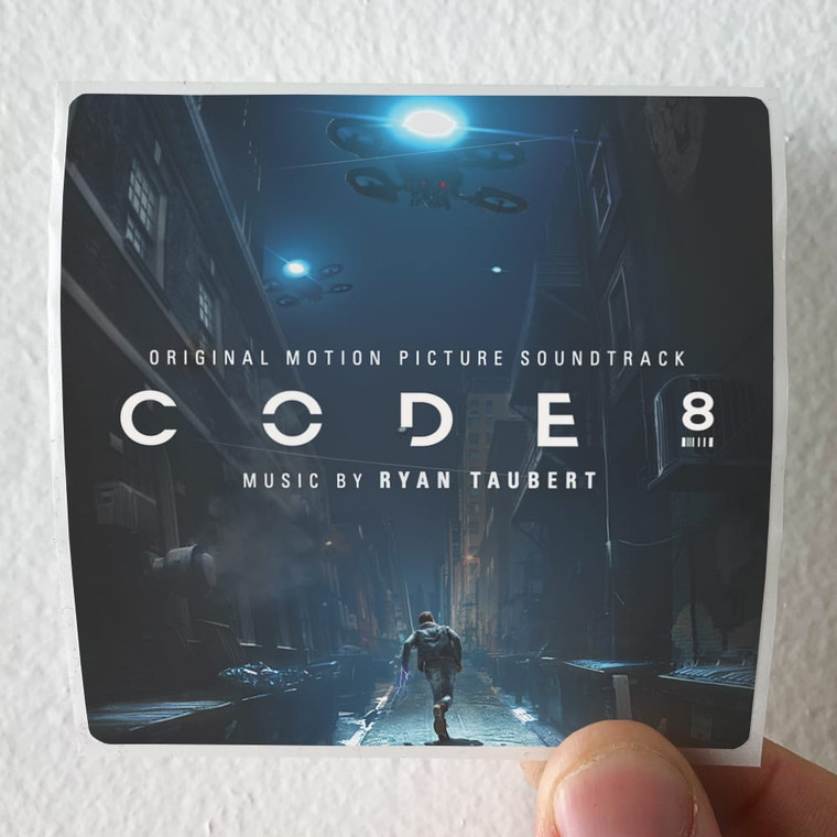 Ryan Taubert Code 8 Original Motion Picture Soundtrack Album Cover Sticker