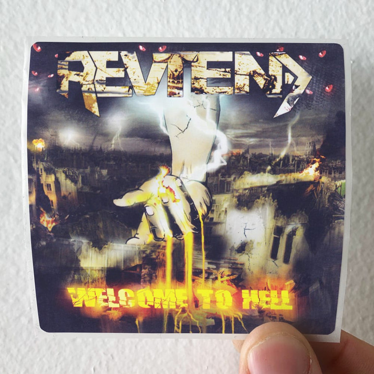 Revtend Welcome To Hell Album Cover Sticker