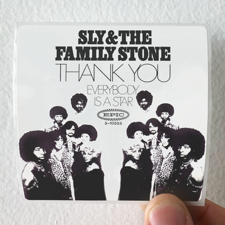 Sly and The Family Stone Thank You Falettinme Be Mice Elf Agin Everybody Is A Star 2 Album Cover Sticker