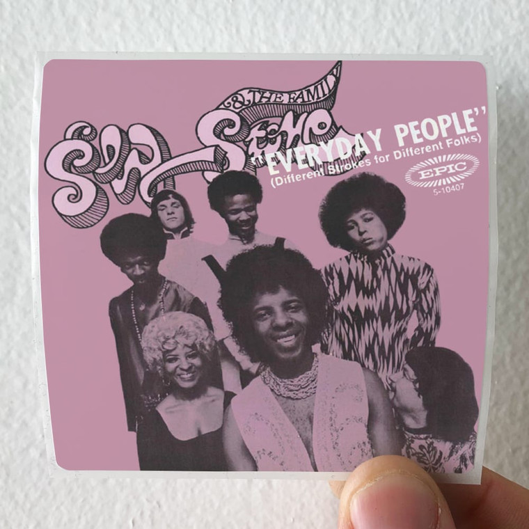 Sly and The Family Stone Everyday People Sing A Simple Song 1 Album Cover Sticker