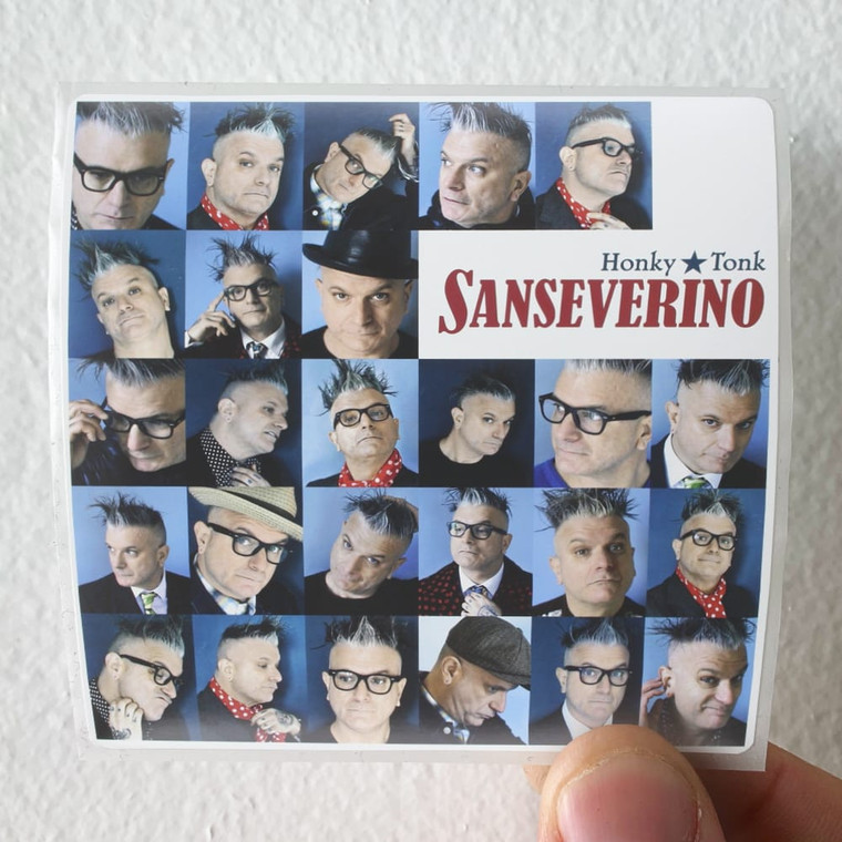 Sanseverino Honky Tonk Album Cover Sticker