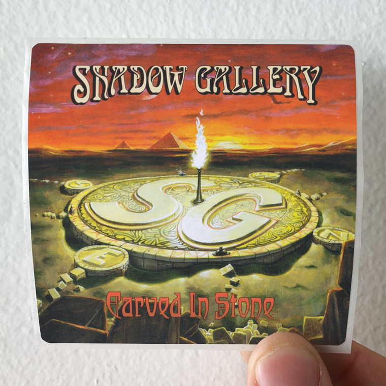 Shadow Gallery Carved In Stone 1 Album Cover Sticker