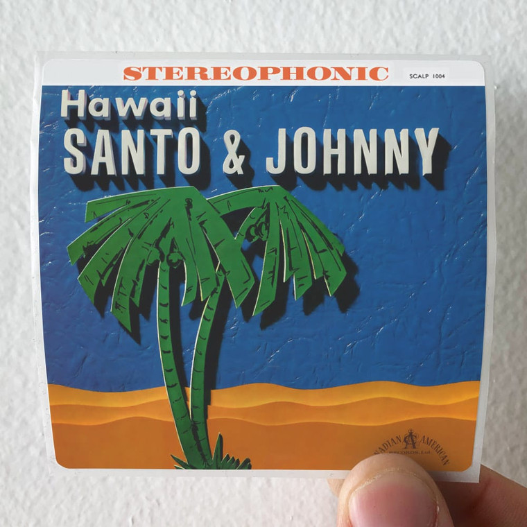 Santo and Johnny Hawaii 1 Album Cover Sticker