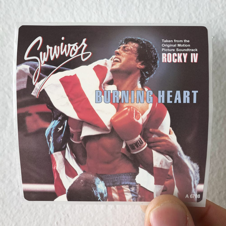 Survivor Burning Heart Album Cover Sticker