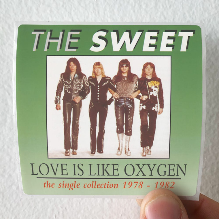 Sweet Love Is Like Oxygen The Single Collection 1978 1982 Album Cover Sticker