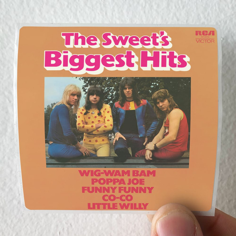 Sweet Biggest Hits Album Cover Sticker