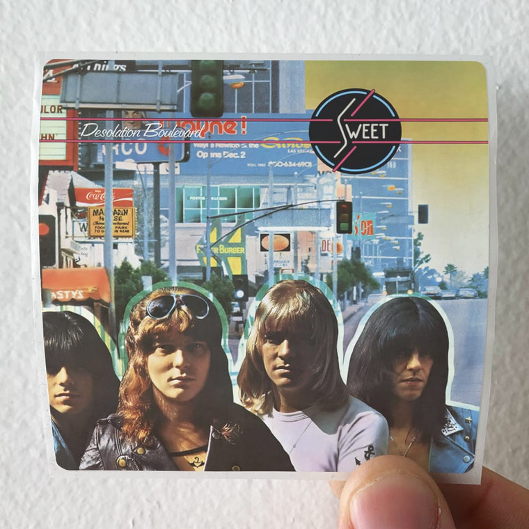 Sweet Desolation Boulevard Album Cover Sticker