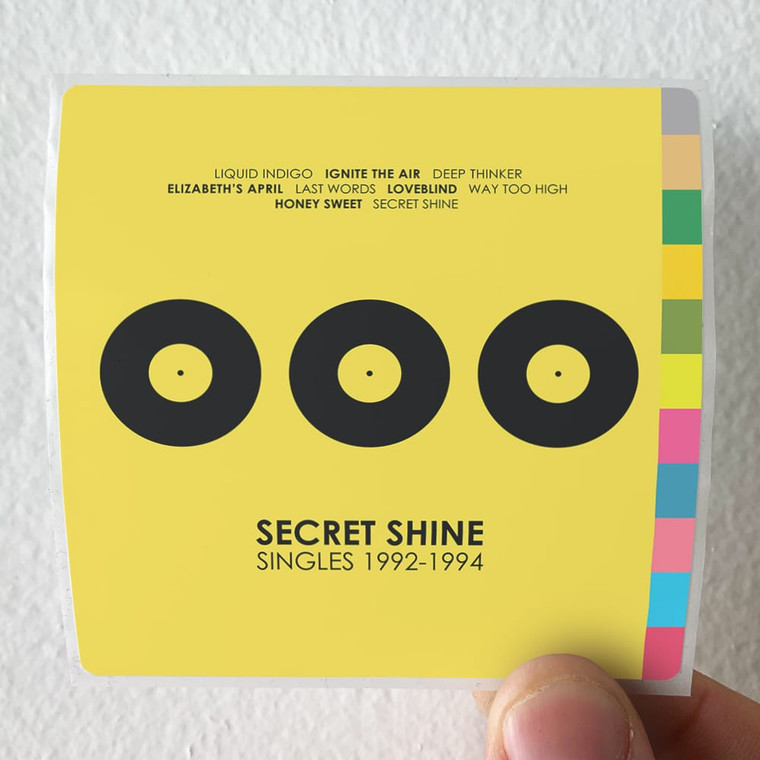 Secret Shine Singles 1992 1994 Album Cover Sticker
