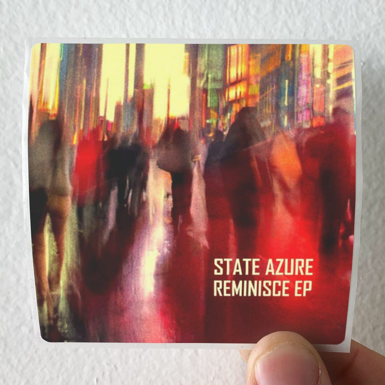 State Azure Reminisce Ep Album Cover Sticker