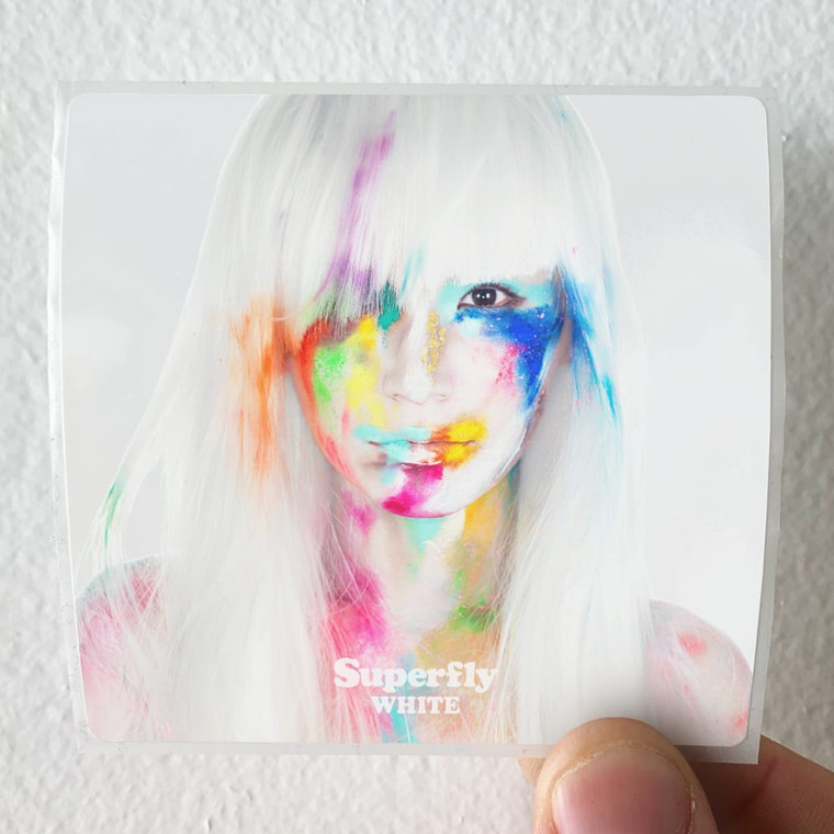 Superfly White Album Cover Sticker