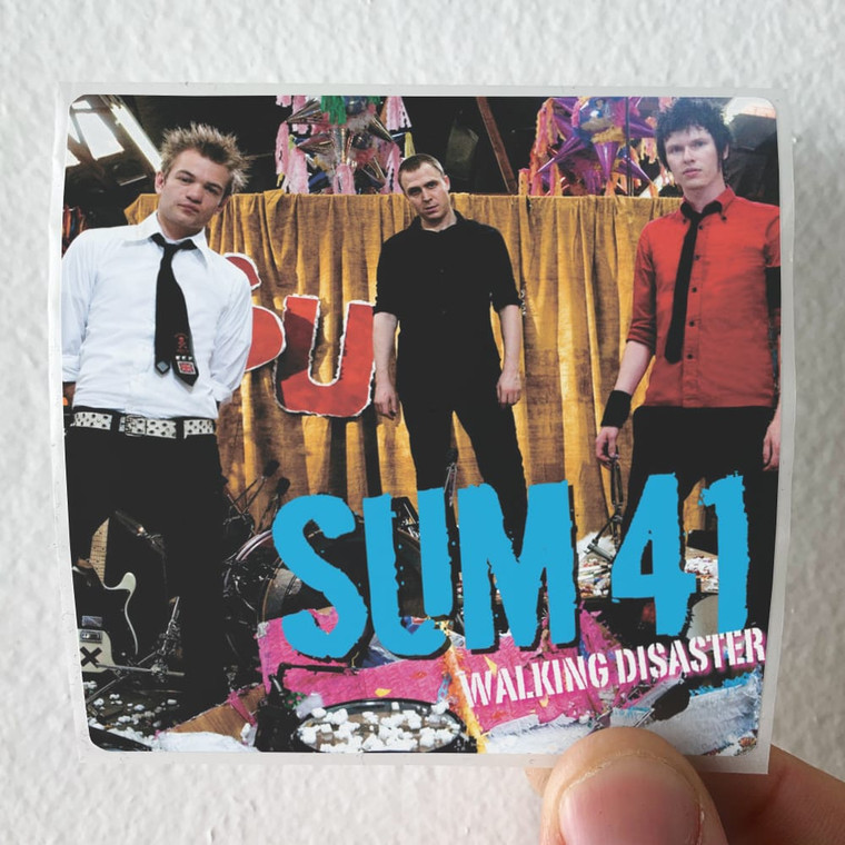 Sum 41 Walking Disaster Album Cover Sticker
