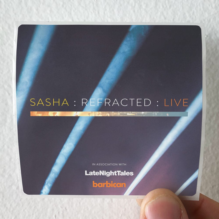Sasha Refracted Live Album Cover Sticker