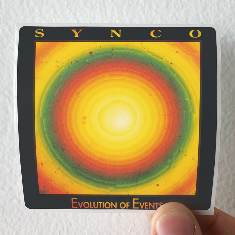 Synco Evolution Of Events Album Cover Sticker