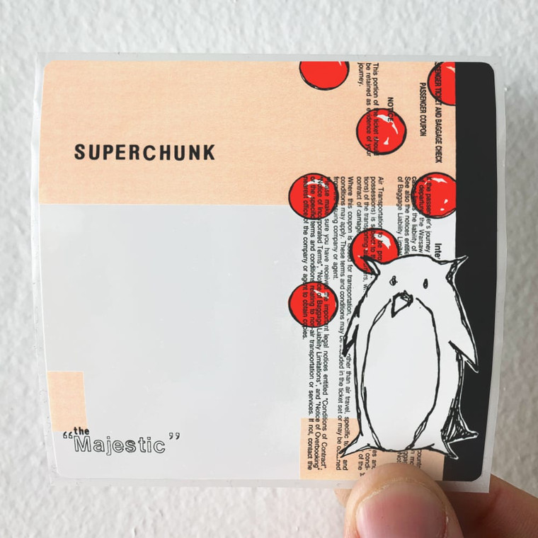 Superchunk The Majestic Album Cover Sticker