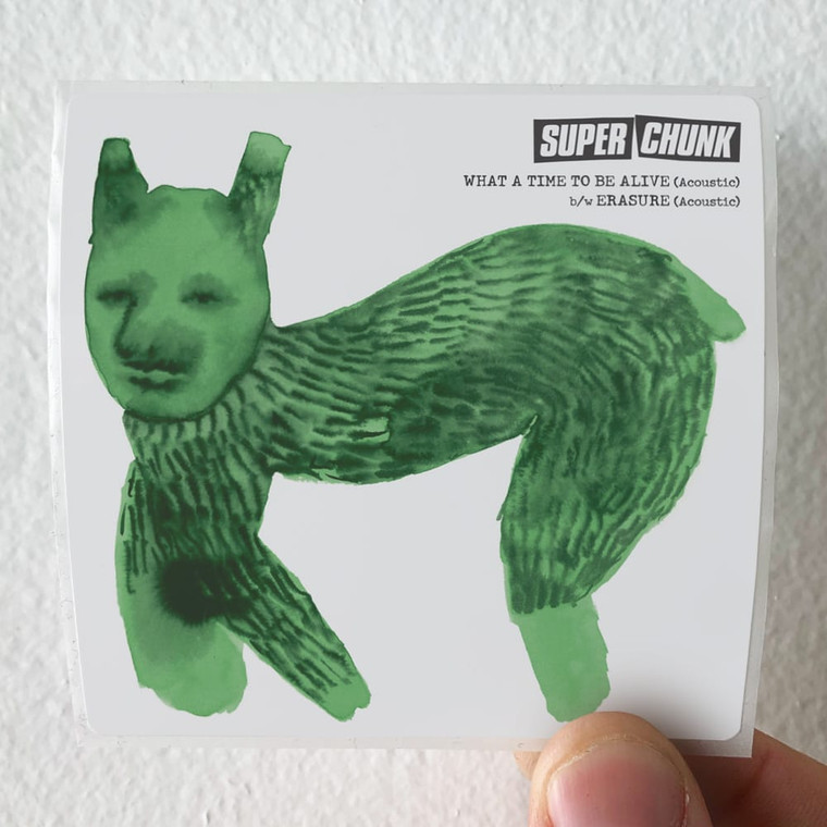 Superchunk What A Time To Be Alive Acoustic Album Cover Sticker