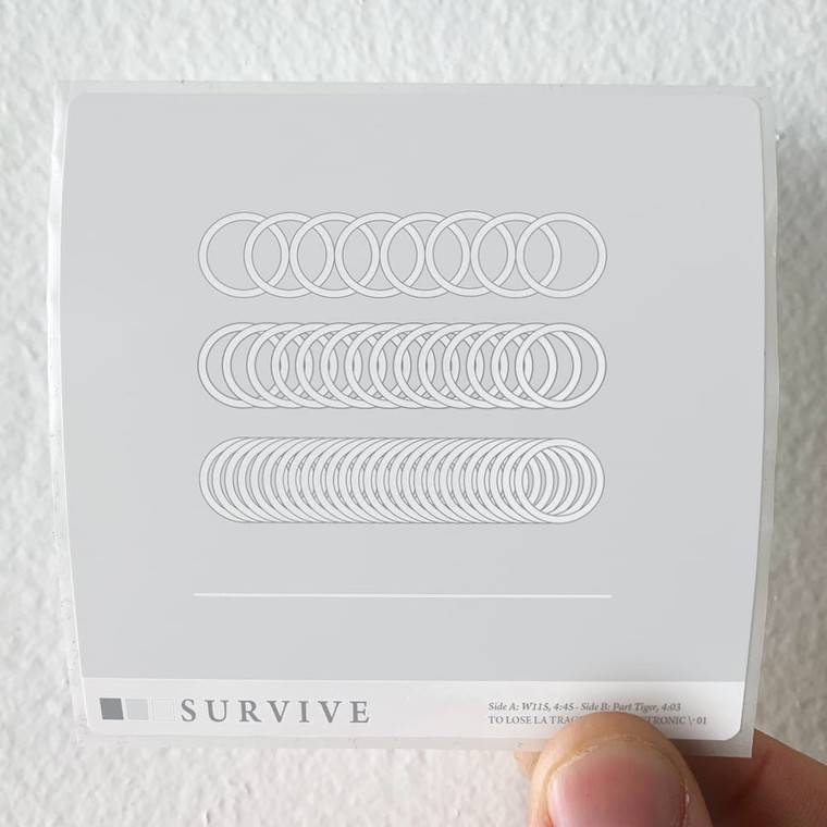 S U R V I V E Tllt21 Album Cover Sticker