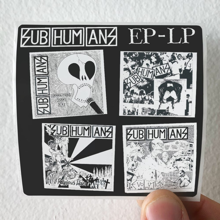 Subhumans Ep Lp Album Cover Sticker