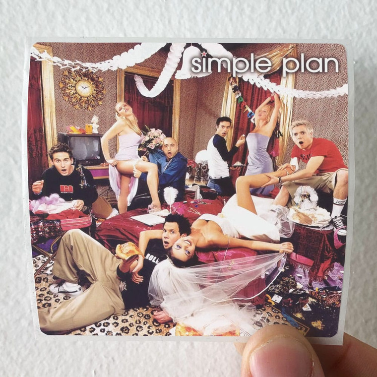 Simple Plan No Pads No Helmets Just Balls Album Cover Sticker