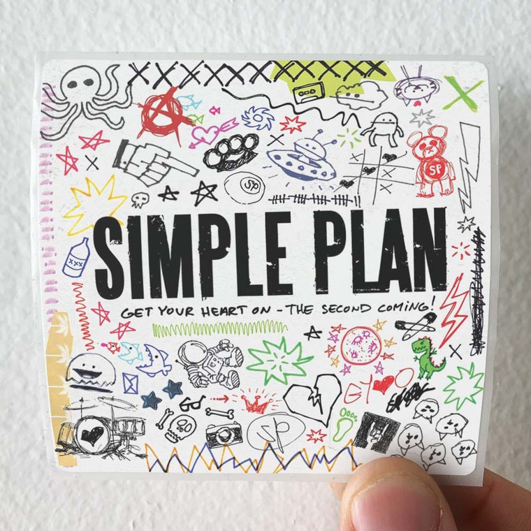 Simple Plan Get Your Heart On The Second Coming Album Cover Sticker Simple Plan Get Your Heart On The Second Coming Album Cover Sticker