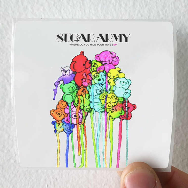 Sugar Army Where Do You Hide Your Toys Album Cover Sticker