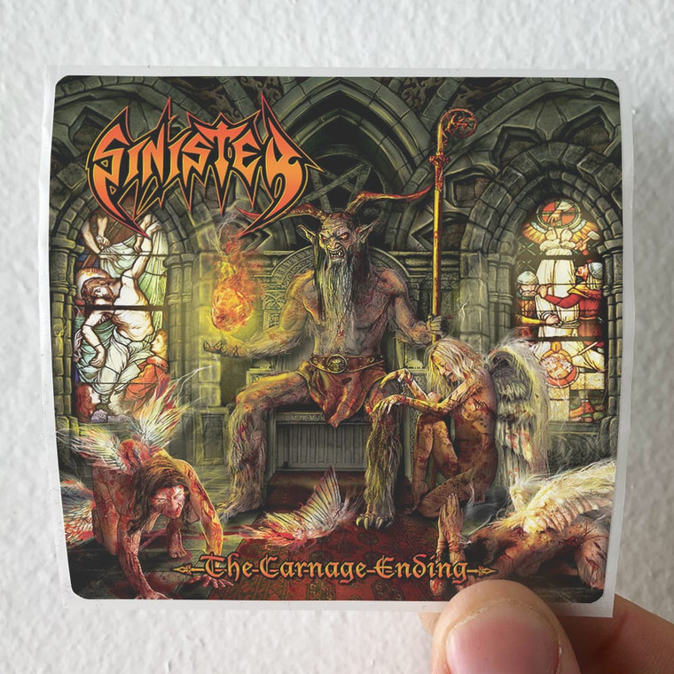 Sinister The Carnage Ending Album Cover Sticker