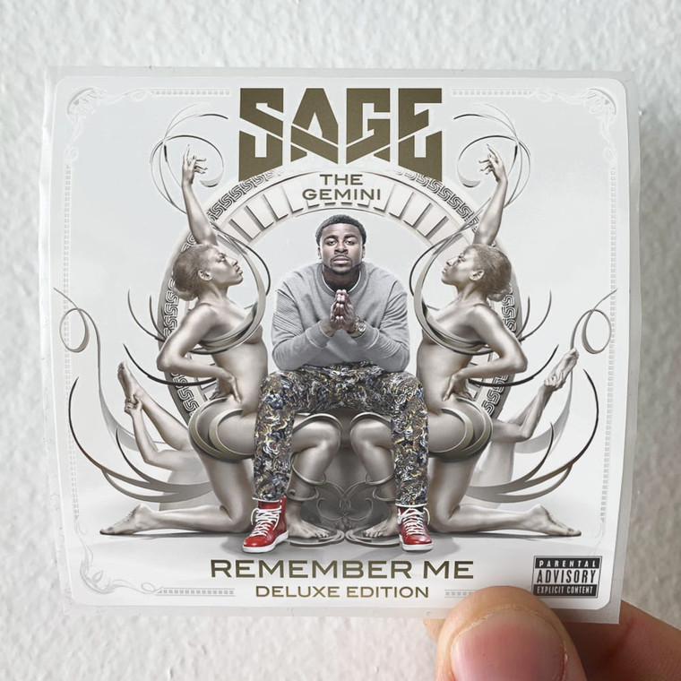 Sage The Gemini Remember Me Album Cover Sticker