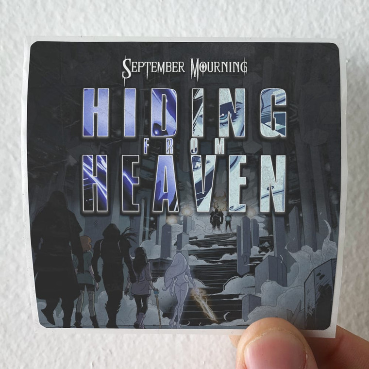 September Mourning Hiding From Heaven Album Cover Sticker