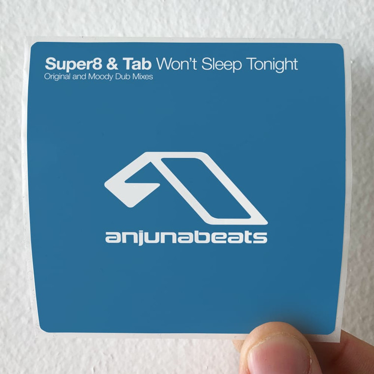 Super8 and Tab Wont Sleep Tonight Album Cover Sticker