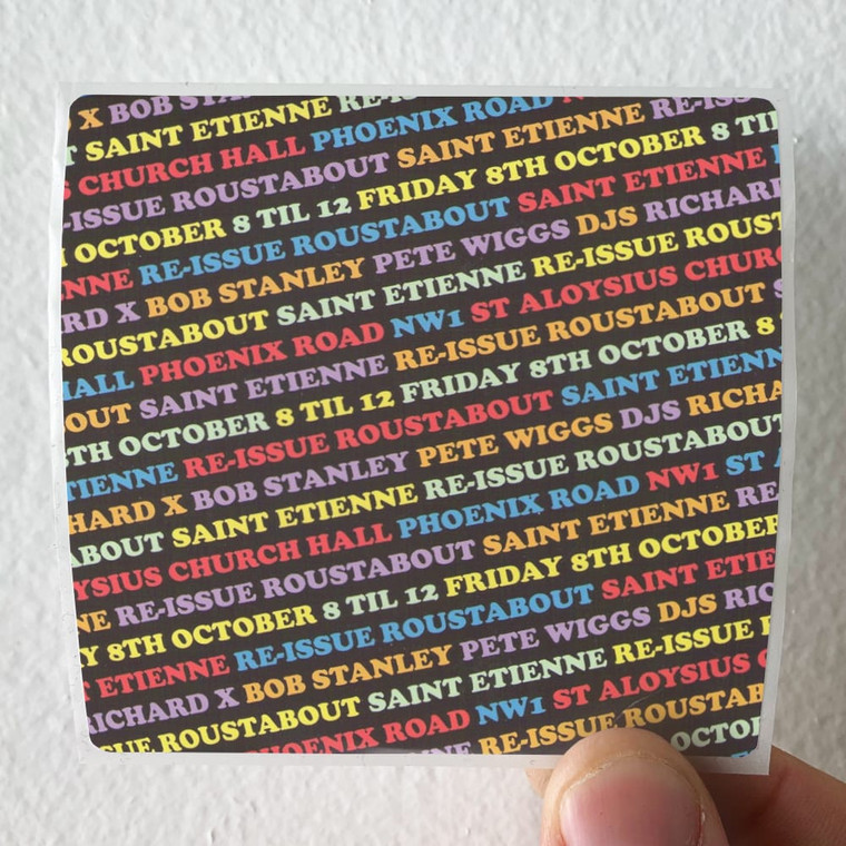 Saint Etienne Re Issue Roustabout Album Cover Sticker