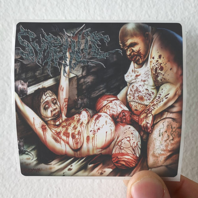 Syphilic Behind Bars Album Cover Sticker