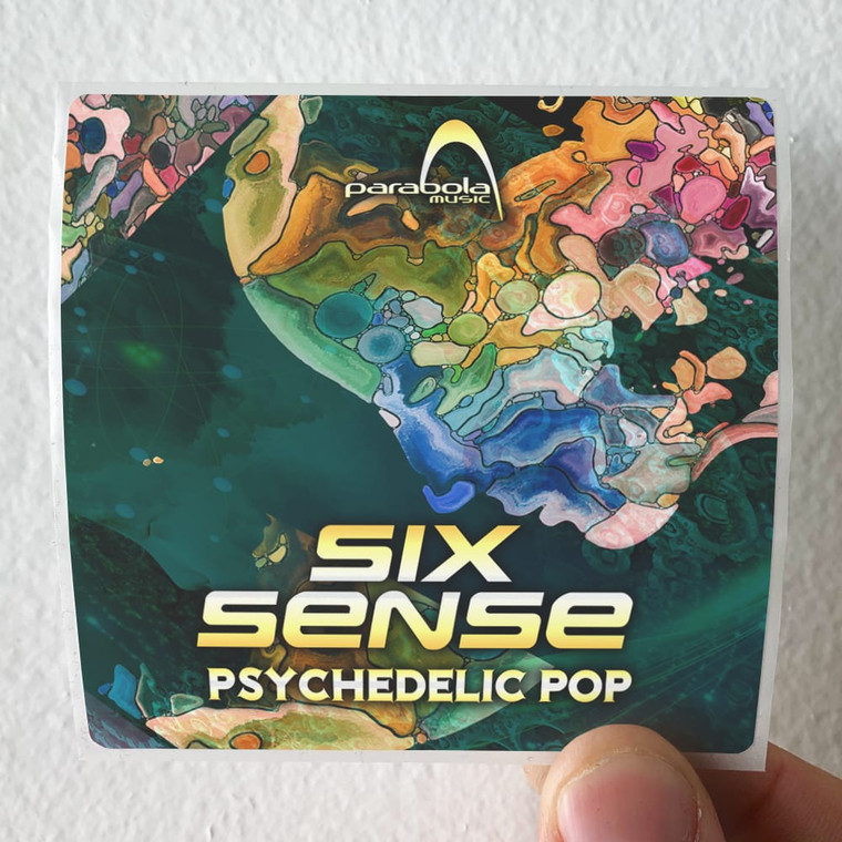 Sixsense Psychedelic Pop Album Cover Sticker