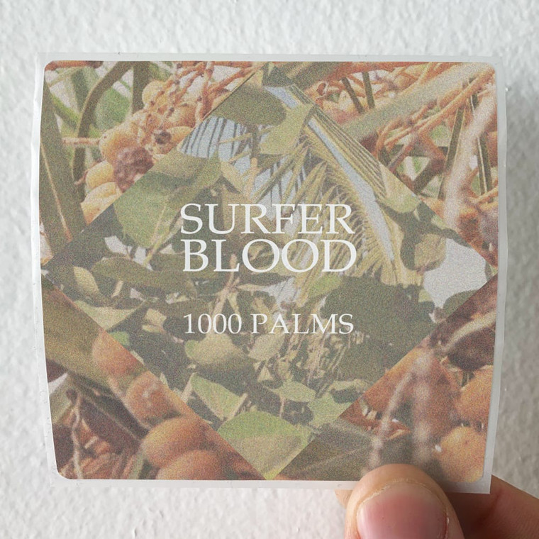 Surfer Blood 1000 Palms Album Cover Sticker