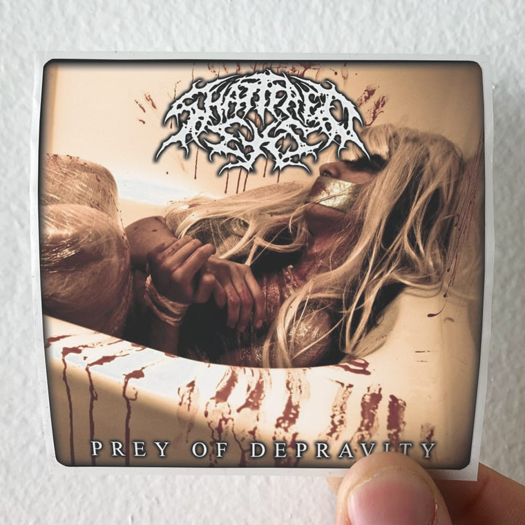 Shattered Eyes Prey Of Depravity Album Cover Sticker Shattered Eyes Prey Of Depravity Album Cover Sticker
