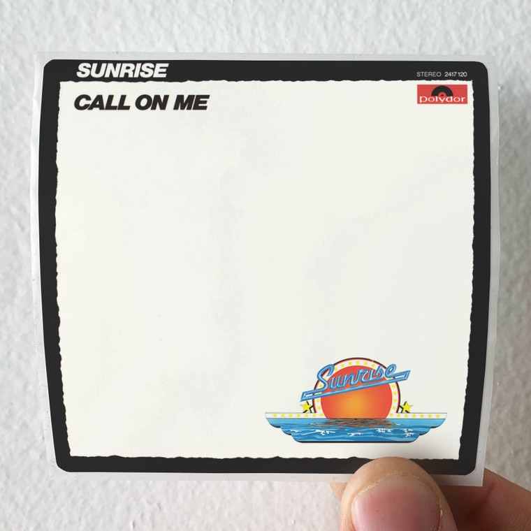 Sunrise Call On Me Album Cover Sticker