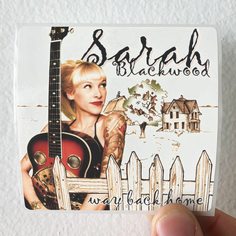 Sarah Blackwood Way Back Home Album Cover Sticker