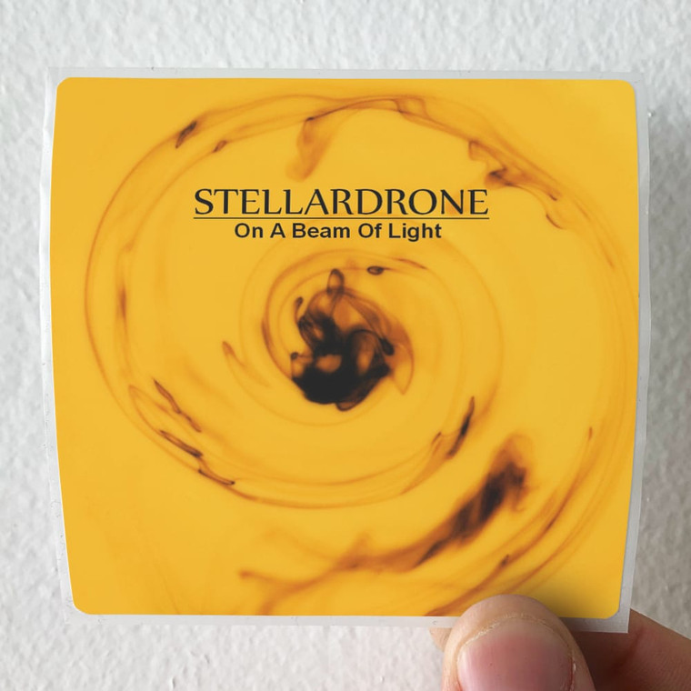 Stellardrone On A Beam Of Light Album Cover Sticker