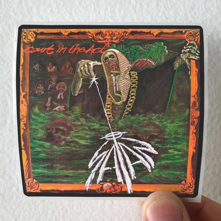 Satan Court In The Act Album Cover Sticker