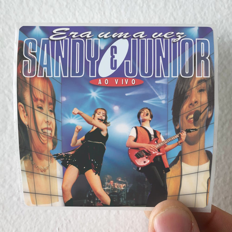 Sandy and Junior Era Uma Vez Ao Vivo Album Cover Sticker