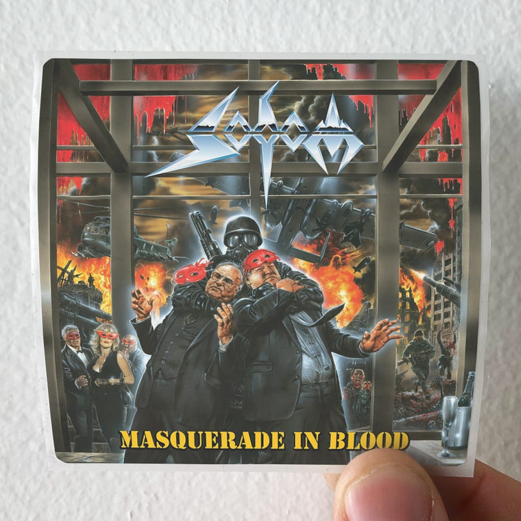 Sodom Masquerade In Blood Album Cover Sticker Sodom Masquerade In Blood Album Cover Sticker