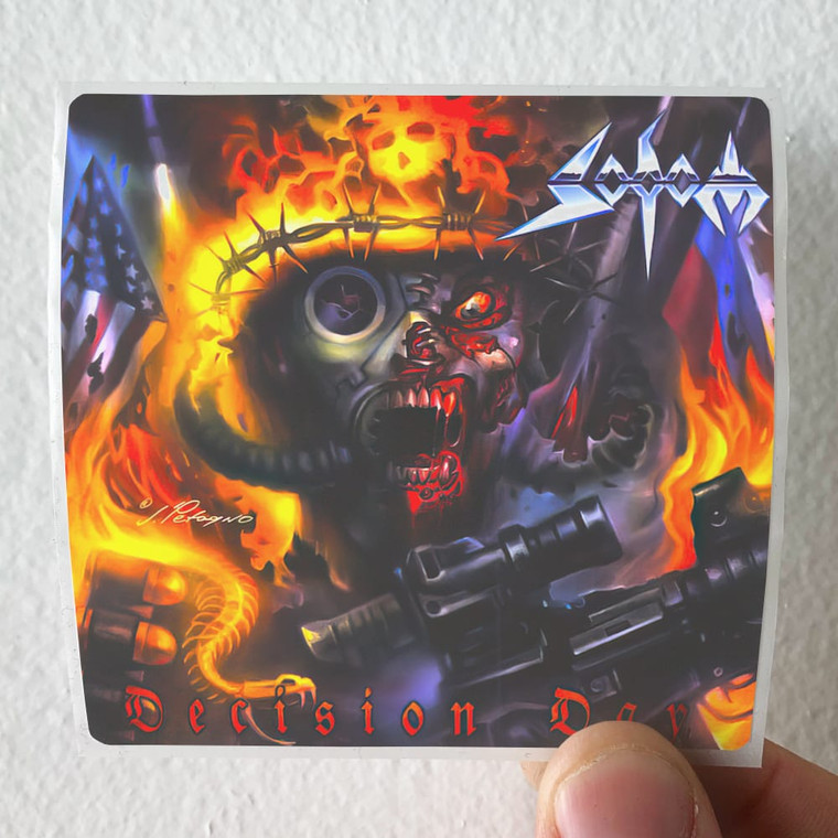 Sodom Decision Day 2 Album Cover Sticker