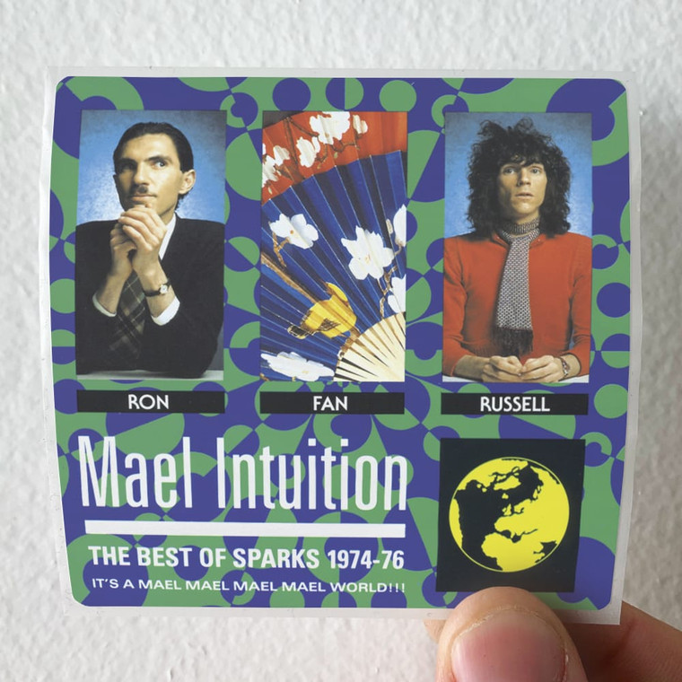 Sparks Mael Intuition The Best Of Sparks 1974 76 Album Cover Sticker