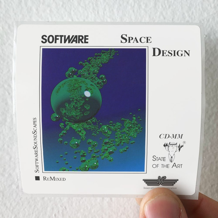 Software Space Design Album Cover Sticker