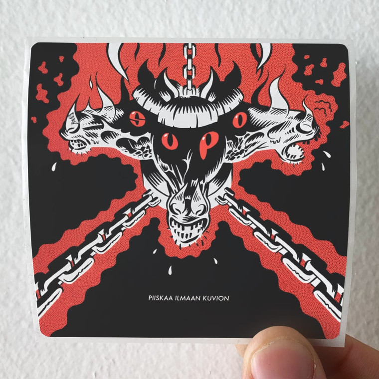 SUPO Piiskaa Ilmaan Kuvion Album Cover Sticker