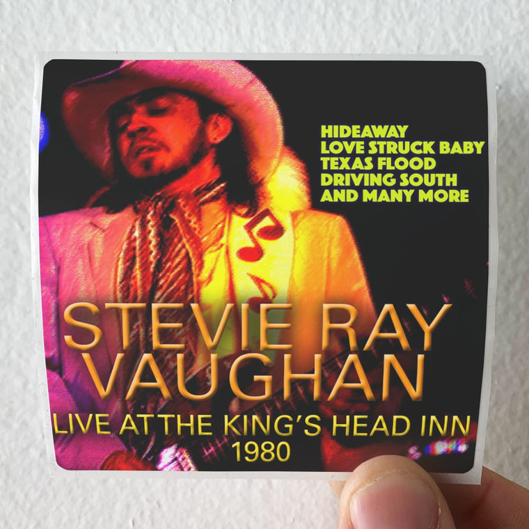 Stevie Ray Vaughan The Kings Head Album Cover Sticker