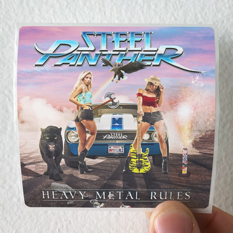 Steel Panther Heavy Metal Rules Album Cover Sticker