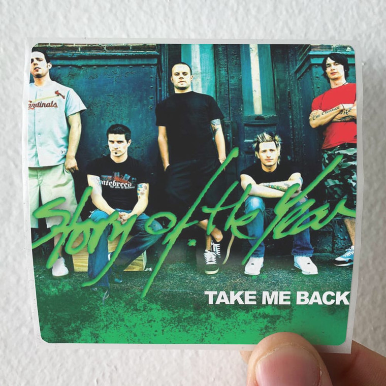 Story of the Year Take Me Back Album Cover Sticker