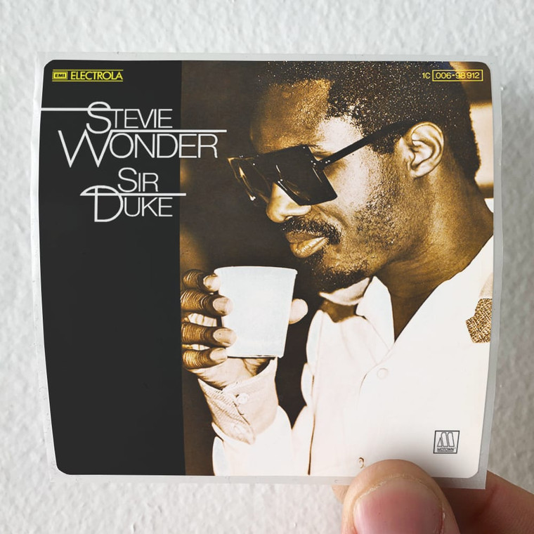 Stevie Wonder Sir Duke Hes Misstra Know It All Album Cover Sticker