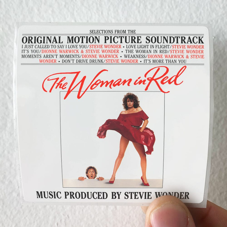 Stevie Wonder The Woman In Red Album Cover Sticker