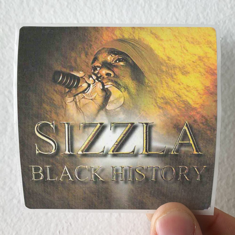 Sizzla Black History Album Cover Sticker